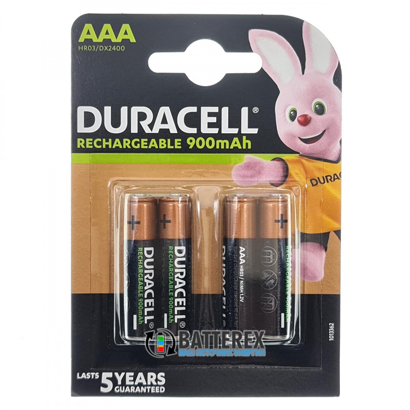 Аккумуляторы ААА Duracell Turbo 900 mah - 4 шт. в блистере