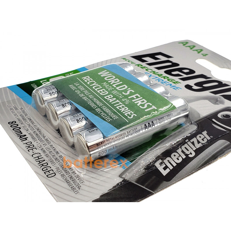 AAA Energizer Extreme 800 mah - 4 аккумулятора в упаковке