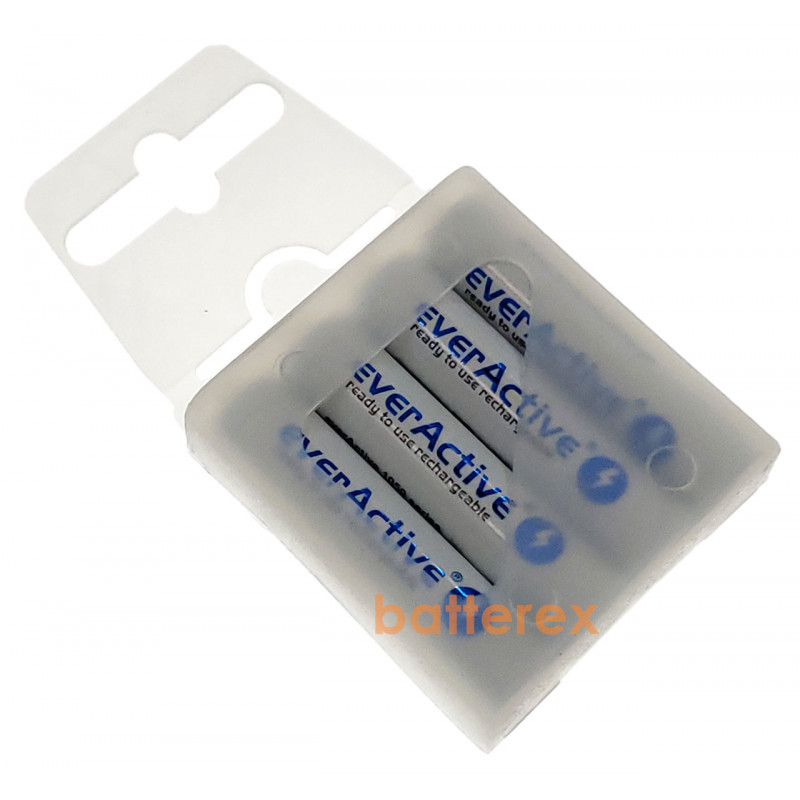 ААА EverActive 1050 mah - 4 аккумулятора в пластиковом кейсе ААА EverActive 1050 mah - 4 аккумулятора в пластиковом кейсе