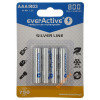 AAA EverActive 800 mah Silver Line - 4 аккумулятора в блистере