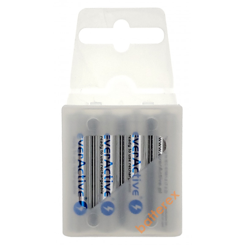 AAA EverActive 800 mah Silver Line - 4 аккумулятора в пластиковом кейсе