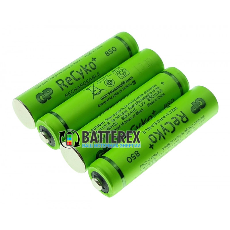 Аккумуляторы AAA GP Recyko+ 850mah с низким саморазрядом поштучно от 1 шт. Аккумуляторы AAA GP Recyko+ 850mah с низким саморазрядом поштучно от 1 шт.