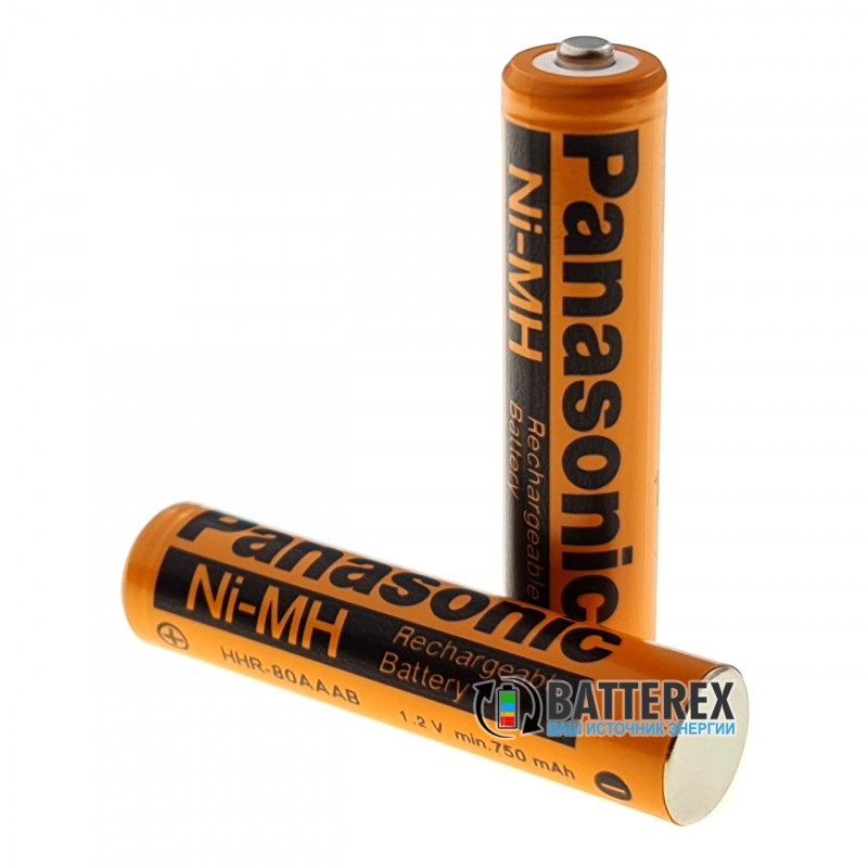 Аккумулятор промышленный AAA Panasonic 750mah HHR-80AAAB NiMH Button Top Аккумулятор промышленный AAA Panasonic 750mah HHR-80AAAB NiMH Button Top