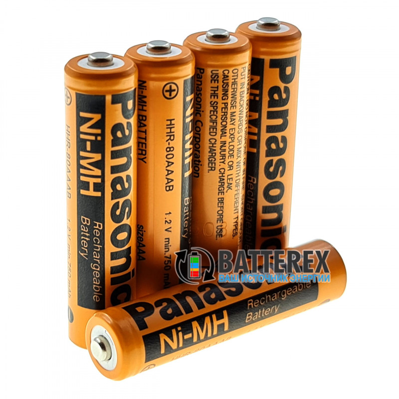 Аккумулятор промышленный AAA Panasonic 750mah HHR-80AAAB NiMH Button Top Аккумулятор промышленный AAA Panasonic 750mah HHR-80AAAB NiMH Button Top