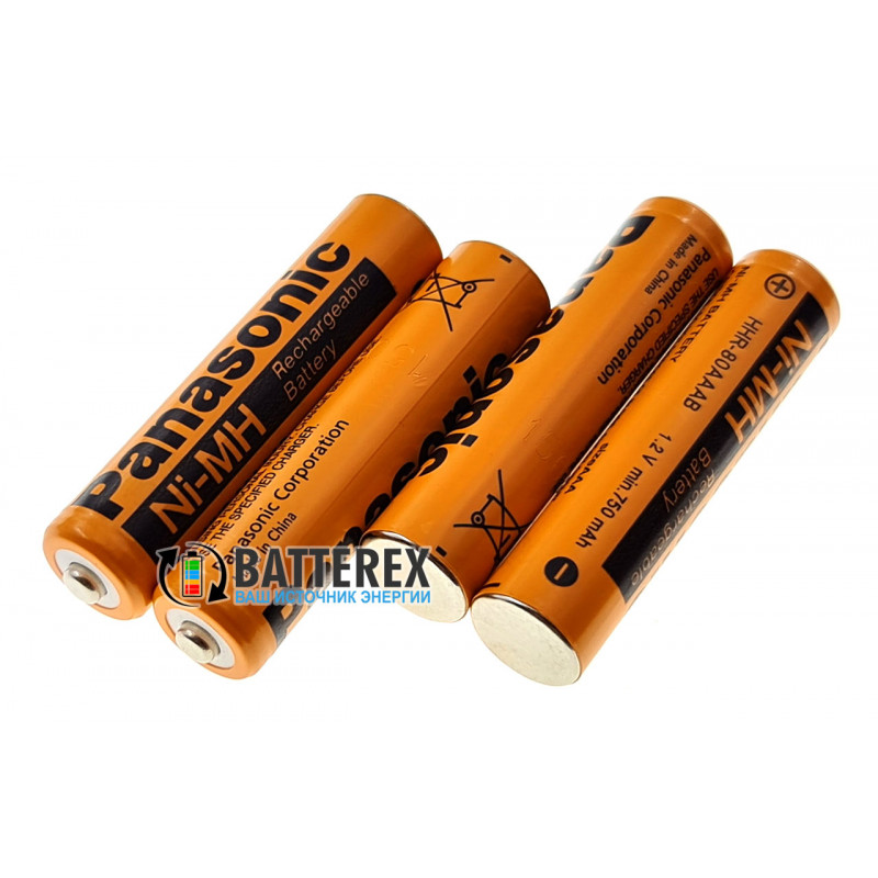Аккумулятор промышленный AAA Panasonic 750mah HHR-80AAAB NiMH Button Top Аккумулятор промышленный AAA Panasonic 750mah HHR-80AAAB NiMH Button Top