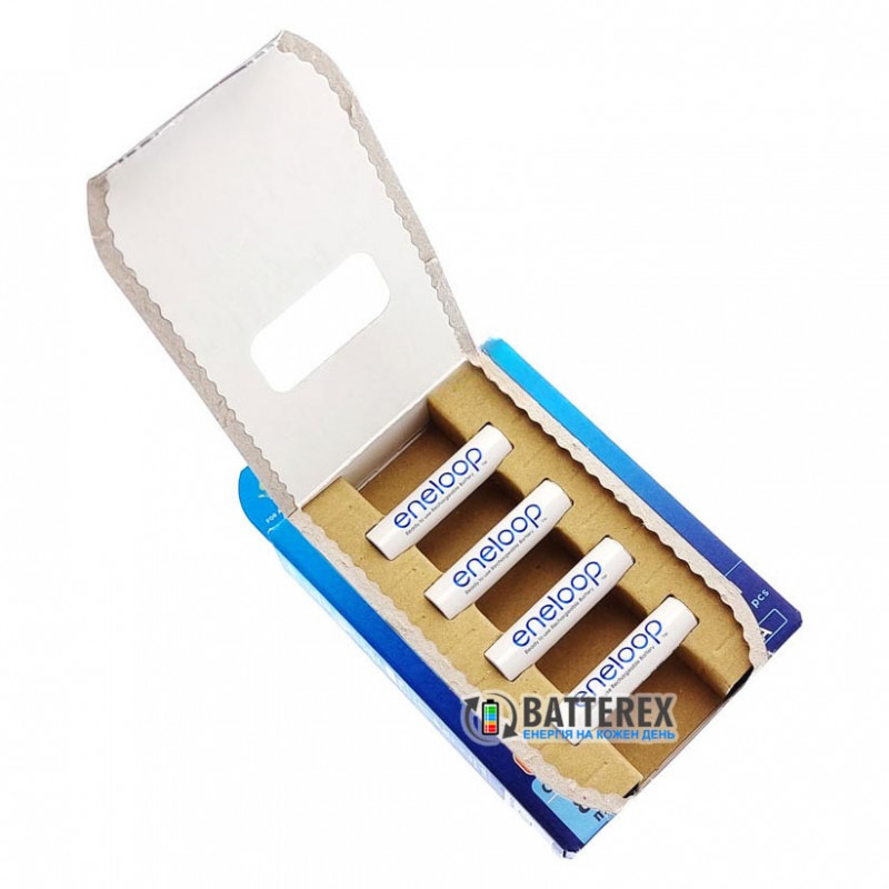 4 аккумулятора AAA Panasonic Eneloop 8100 mah BK-4MCDE 4BE EcoBox в картонной эко-упаковке 4 аккумулятора AAA Panasonic Eneloop 8100 mah BK-4MCDE 4BE EcoBox в картонной эко-упаковке