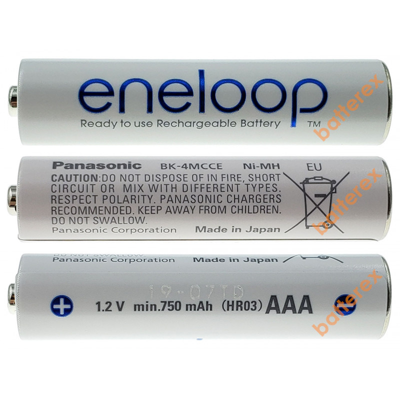 Panasonic Eneloop 800 mah BK-4MCCE/2BE - 2 аккумулятора в блистере