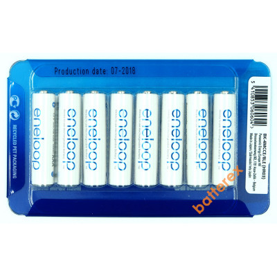 AAA Panasonic Eneloop 800 mah BK-4MCCE/8LE - 8 аккумуляторов в слайд-блистере Sliding Pack
