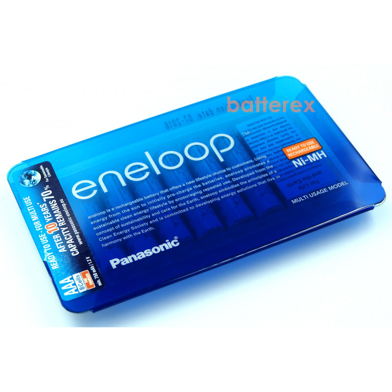 AAA Panasonic Eneloop 800 mah BK-4MCCE/8LE Sliding Pack - 8 шт. в пластиковом блистере