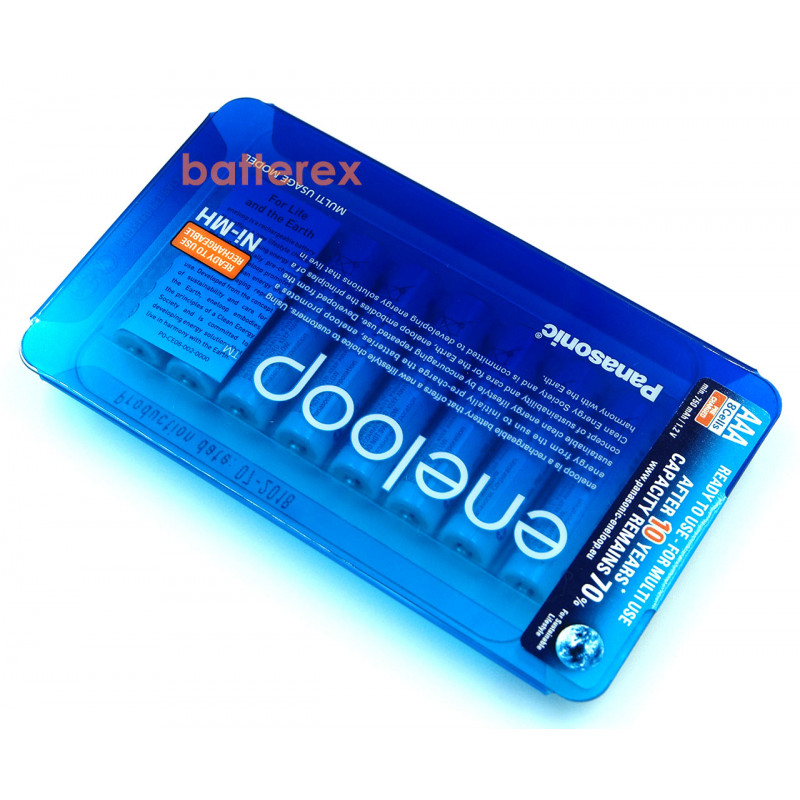 AAA Panasonic Eneloop 800 mah BK-4MCCE/8LE Sliding Pack - 8 шт. в пластиковом блистере