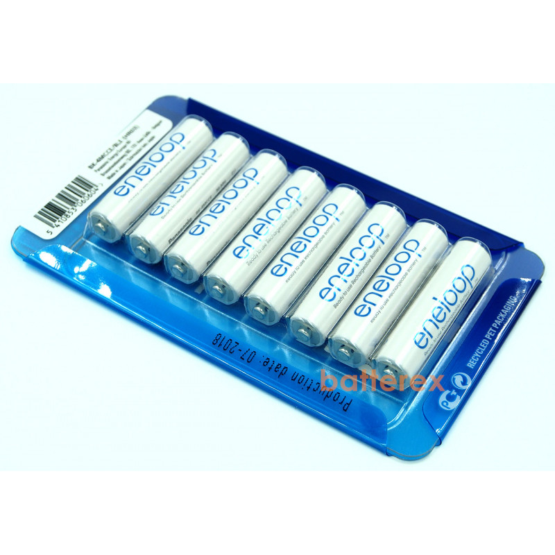 AAA Panasonic Eneloop 800 mah BK-4MCCE/8LE Sliding Pack - 8 шт. в пластиковом блистере