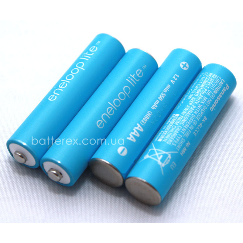 AAA Panasonic Eneloop Lite 600 mah BK-4LCCE - 4 шт. в пластиковом кейсе