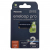 Аккумуляторы AAA Panasonic Eneloop Pro 980 mah - 2 шт. в картонной упаковке EcoBox - Оригинал-Япония
