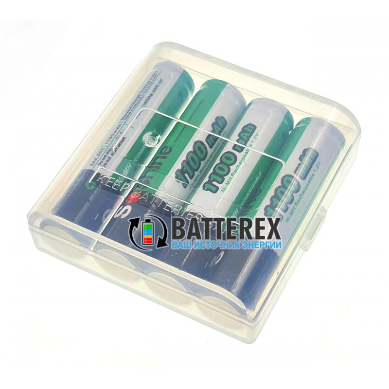 Аккумуляторы AAA Soshine 1100 mah в пластиковом боксе Аккумуляторы AAA Soshine 1100 mah в пластиковом боксе