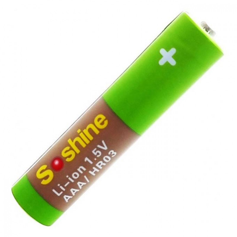 Аккумуляторы ААА литий-ионные 1.5V Soshine 1100mWh 730mah - поштучно от 1 шт. Аккумуляторы ААА литий-ионные 1.5V Soshine 1100mWh 730mah - поштучно от 1 шт.