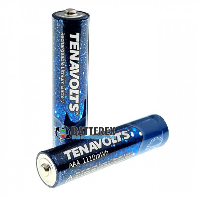 AAA Li-ion Tenavolts 1110mWh 740mah 1.5V - постоянное напряжение 1.5В - поштучно от 1 шт.