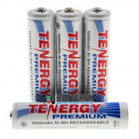 AAA Tenergy Premium 1000 mah с низким саморазрядом - поштучно от 1 шт.