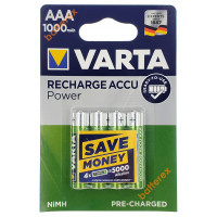 AAA Varta 1000 mah Ready-to-Use - 4 аккумулятора в блистере - оригинал