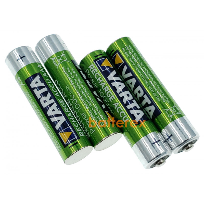 Аккумуляторы AAA Varta 1000 mah (4 шт. пластиковом кейсе)