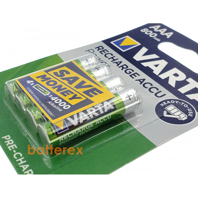 Аккумуляторы AAA Varta 800 mah (4 шт. в блистере)
