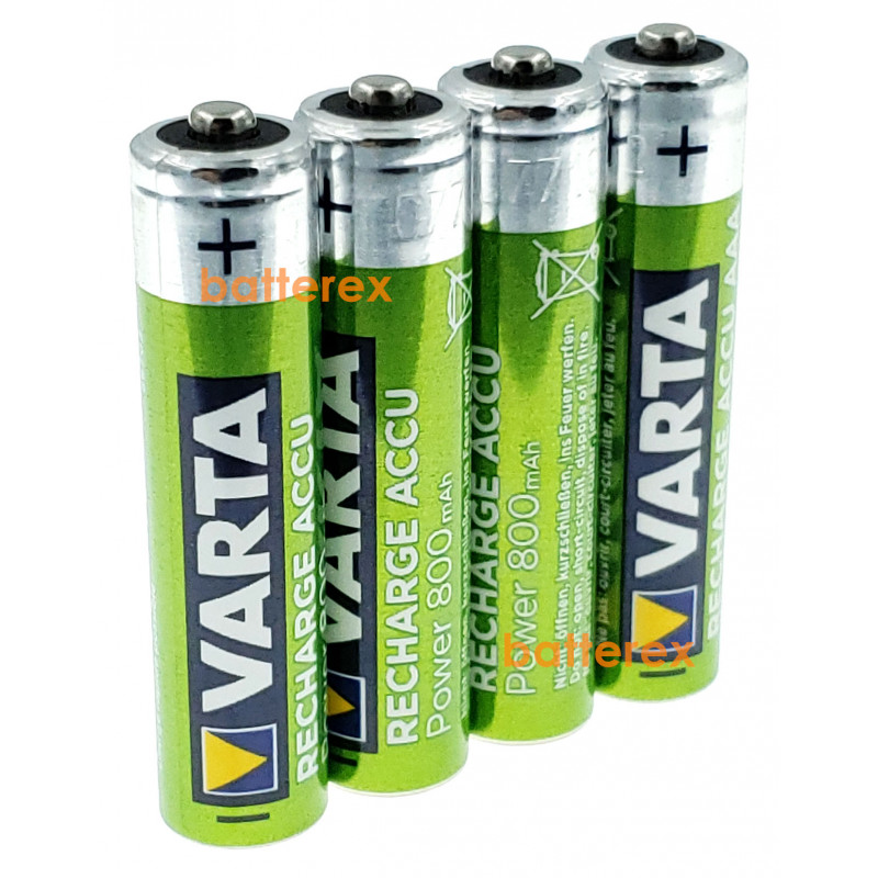 Аккумуляторы AAA Varta 800 mah (4 шт. в пластиковом кейсе)
