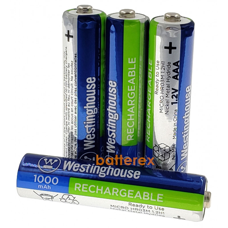 ААА Westinghouse MAX 1000 mah (4 шт. в кейсе) ААА Westinghouse MAX 1000 mah (4 шт. в кейсе)