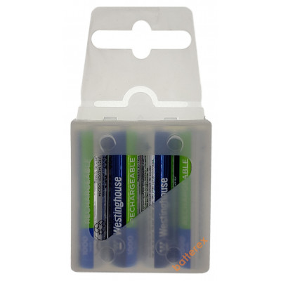 AAA Westinghouse MAX 1000 mah - 4 аккумулятора в пластиковом кейсе AAA Westinghouse MAX 1000 mah - 4 аккумулятора в пластиковом кейсе