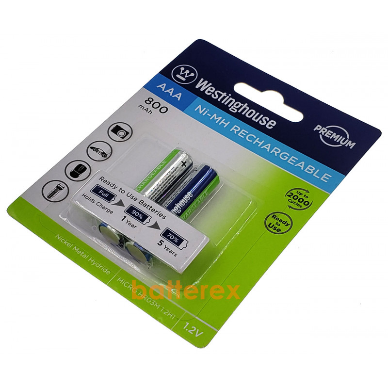 ААА Westinghouse Premium 800 mah (2 шт. в блистере) ААА Westinghouse Premium 800 mah (2 шт. в блистере)