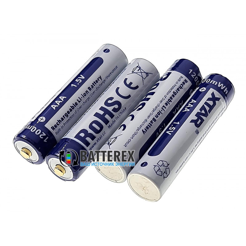 Аккумулятор ААА литий-ионный 1.5V XTAR 1200mWh 750mah Аккумулятор ААА литий-ионный 1.5V XTAR 1200mWh 750mah