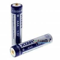 AAA Li-ion XTAR 1200mWh 1.5V - литий-ионный АА аккумулятор - постоянное напряжение 1.5В