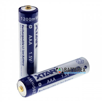 AAA Li-ion XTAR 1200mWh 1.5V - литий-ионный АА аккумулятор - постоянное напряжение 1.5В