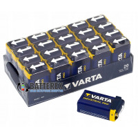 Батарейки щелочные Крона Alkaline Varta Industrial Pro 9V - упаковка 20 шт - Оригинал