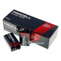 Батарейки щелочные Крона Duracell Procell Intense Alkaline 9V - упаковка 10 шт. - высокая токоотдача для мощных устройств