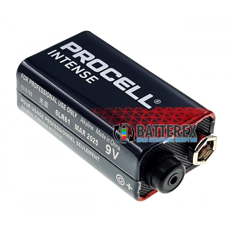 Щелочные Alkaline батарейки Крона Duracell Procell Intense 9V - упаковка 10 шт. Щелочные Alkaline батарейки Крона Duracell Procell Intense 9V - упаковка 10 шт.