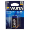 Батарейка Крона 9V 6F22 6LR61 Varta Alkaline Longlife Power