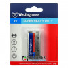 Батарейка Крона Zinc Carbon (солевая) 9 вольт Westinghouse Super Heavy Duty 6F22