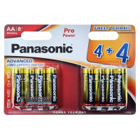 Батарейки щелочные АА Panasonic Pro Power Alkaline LR6 1.5V - 8 шт. в блистере Батарейки щелочные АА Panasonic Pro Power Alkaline LR6 1.5V - 8 шт. в блистере