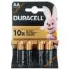 Батарейки АА Duracell Alkaline LR6 1.5V 4 шт. в блистере