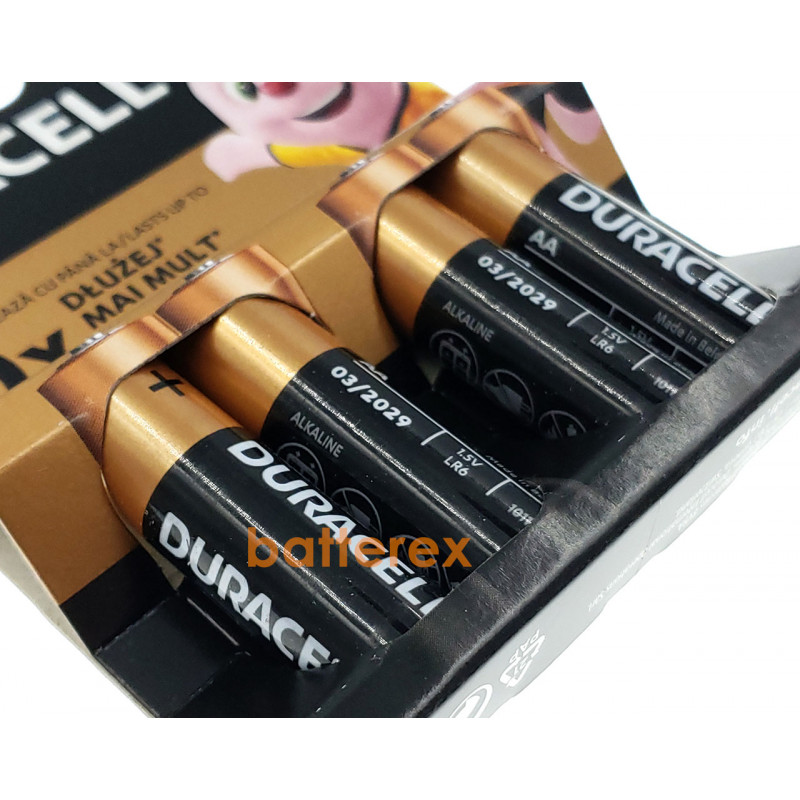 Батарейки АА Duracell Alkaline LR6 1.5V 4 шт. в блистере Батарейки АА Duracell Alkaline LR6 1.5V 4 шт. в блистере