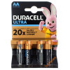 Батарейки АА LR6 1.5V Duracell Alkaline Ultra Powercheck с проверкой заряда - упаковка 4 шт