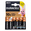 Батарейки АА Duracell Alkaline LR6 1.5V 6 шт. в блистере