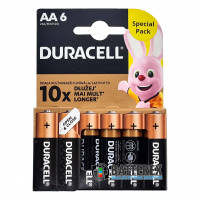 Батарейки щелочные АА Alkaline Duracell LR6 1.5V - 6 шт. в блистере (цена за упаковку)