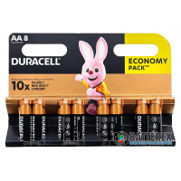 Батарейки щелочные АА Alkaline Duracell LR6 1.5V - 8 шт. в блистере (цена за упаковку) Батарейки щелочные АА Alkaline Duracell LR6 1.5V - 8 шт. в блистере (цена за упаковку)