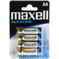 Батарейки щелочные АА Maxell Alkaline 1.5V LR6 - 4 шт. в блистере