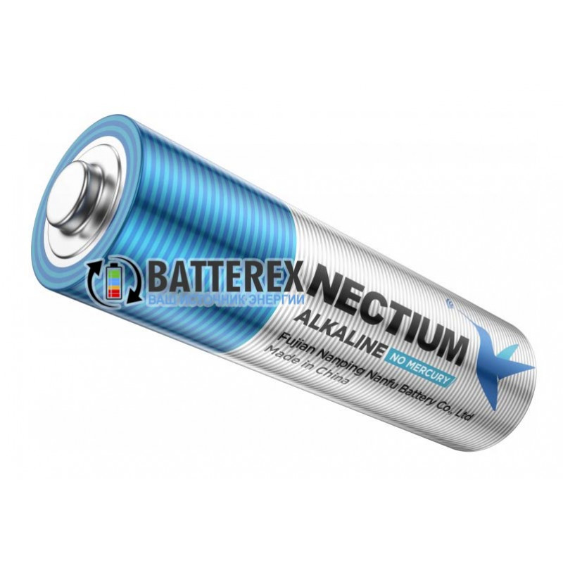 Батарейки АА LR6 Alkaline Nectium Golden 1.5V с позолоченным контактом минус для лучшей токоотдачи