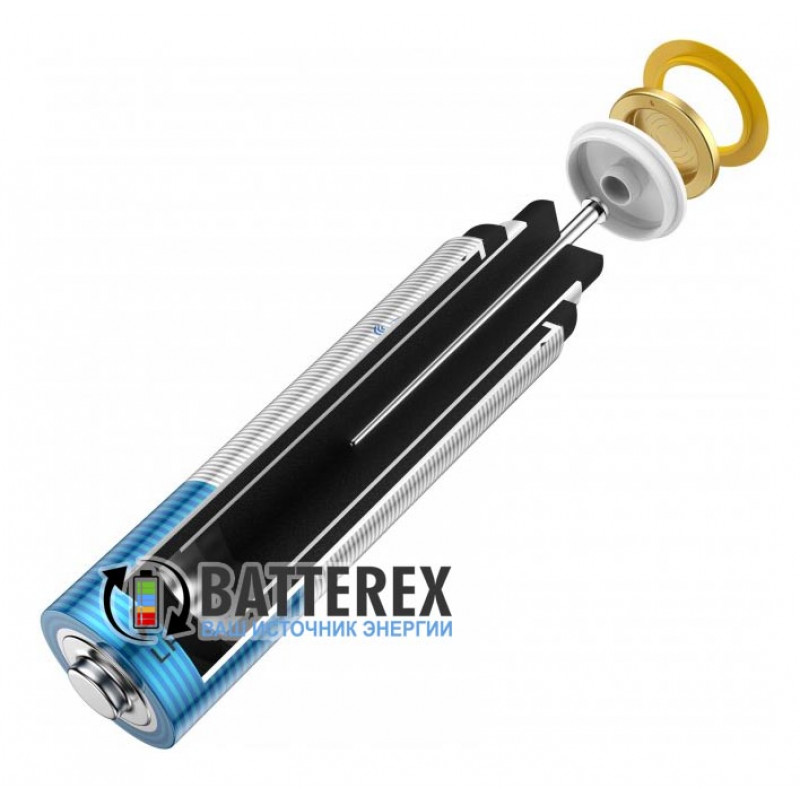 Батарейки АА LR6 Alkaline Nectium Golden 1.5V с позолоченным контактом минус для лучшей токоотдачи - упаковка 48 шт