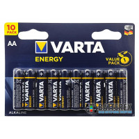 Батарейки щелочные АА Varta Energy Alkaline LR6 1.5V блистер 10 шт. - сделаны в Германии