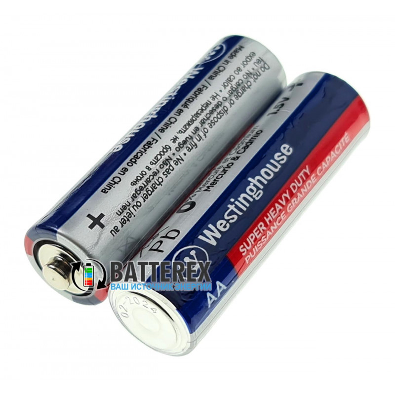 Батарейки солевые АА Westinghouse Super Heavy Duty R6 1.5V - блистер 10 шт