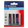 Батарейки солевые АА Westinghouse Super Heavy Duty R6 1.5V - 4 шт. в блистере