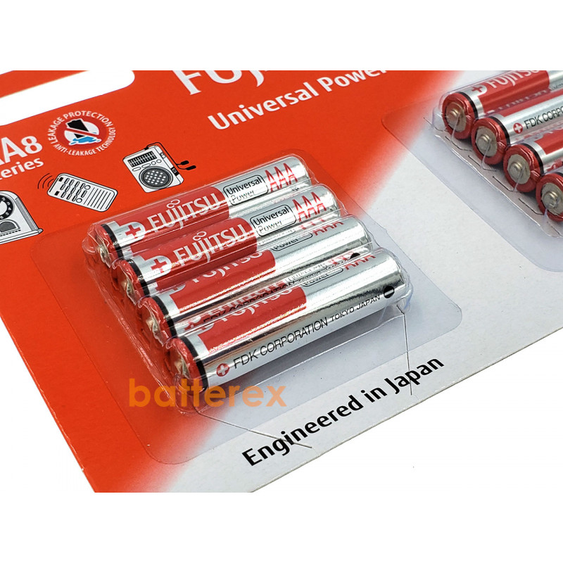 Батарейки ААА Alkaline LR03 1.5V Fujitsu Universal Power - 8 шт. в блистере Батарейки ААА Alkaline LR03 1.5V Fujitsu Universal Power - 8 шт. в блистере